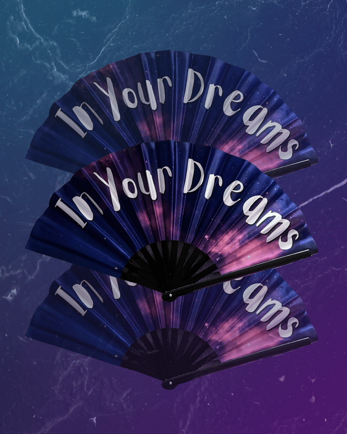 In Your Dreams Bamboo Hand Fan image