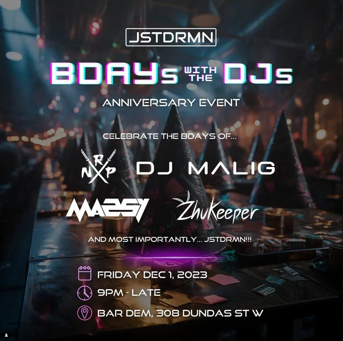 2023-12-01 BDAYs with the DJs