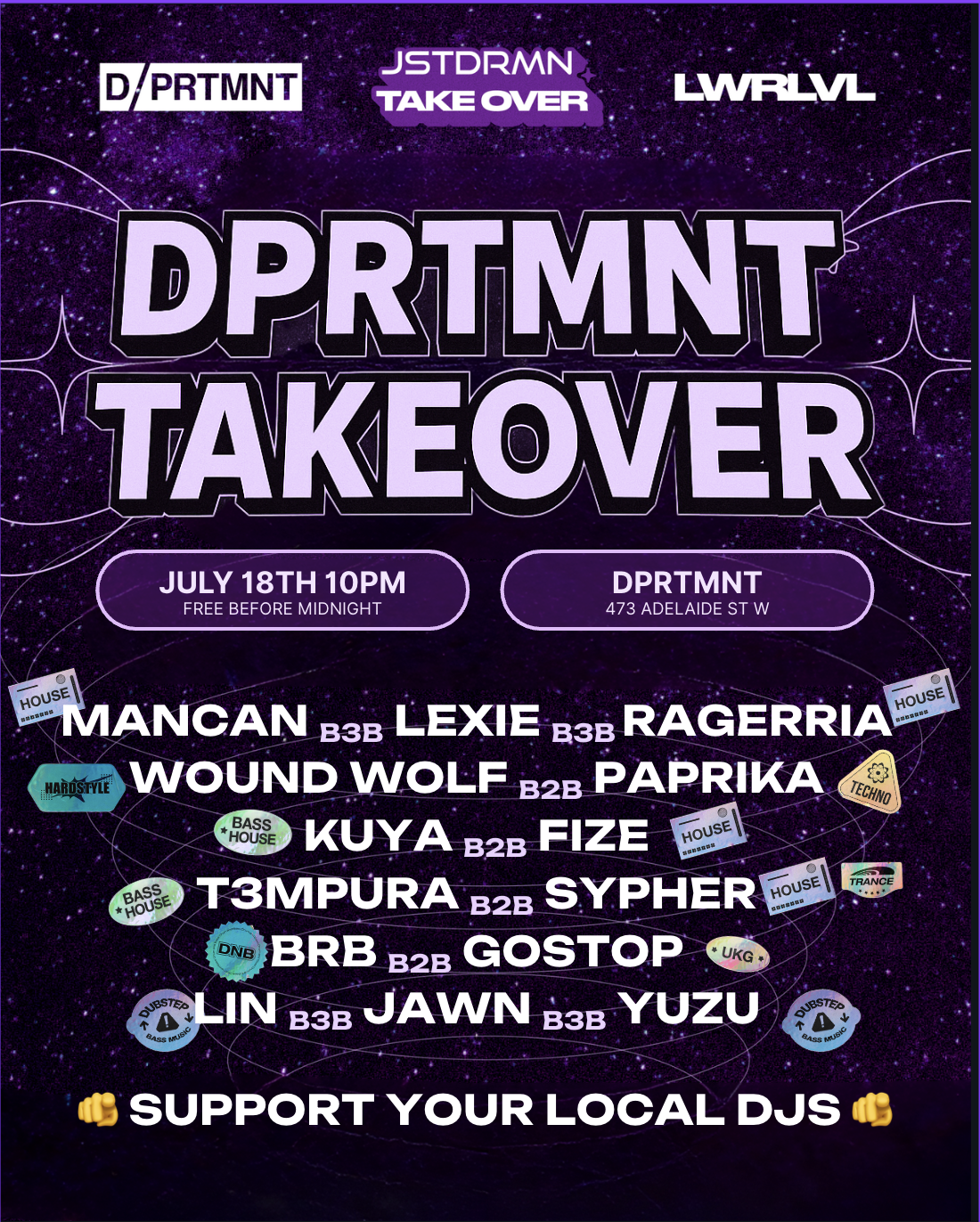 2025-07-18 - JSTDRMN DPRTMNT Takeover Pt.2